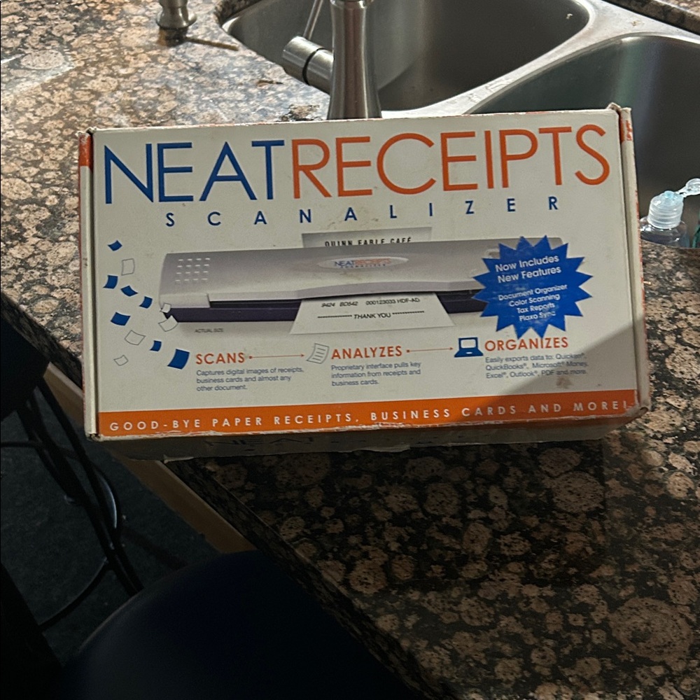 Adidas NeatReceipts Scanner - White and Orange